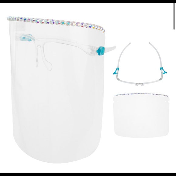 Protective Face Shield Blue Stone Reusable Glasses - Picture 9 of 9